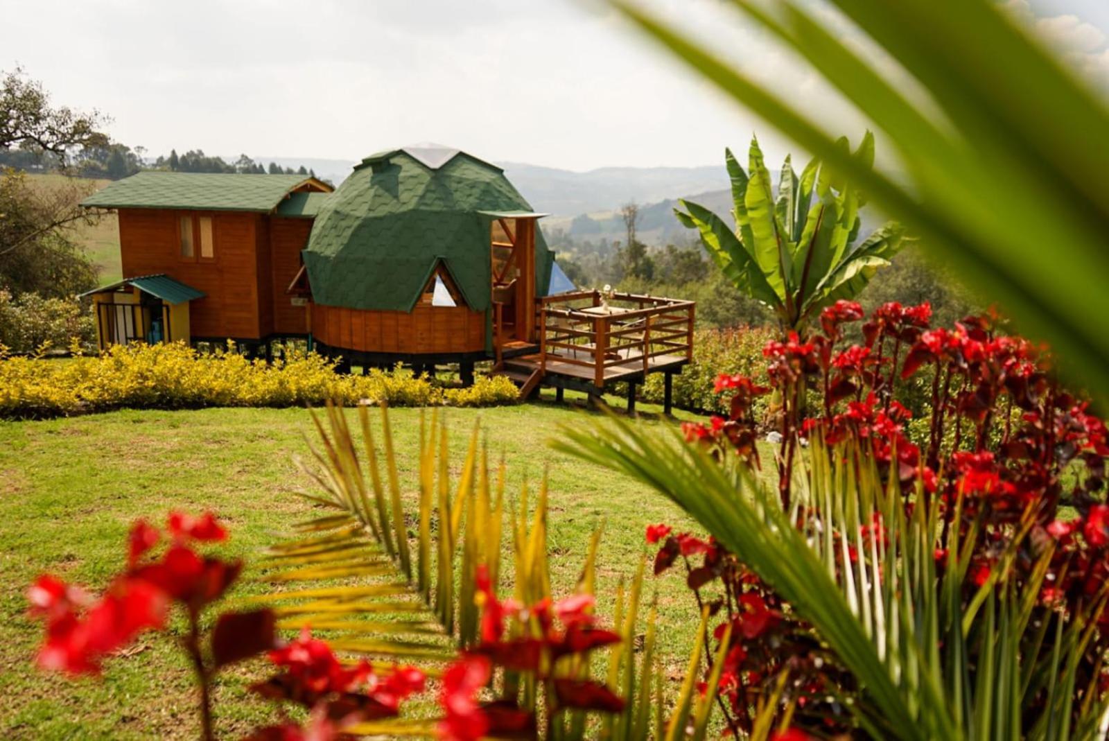 Glamping - Domo El Frailejon Con Jacuzzi Villa Villapinzon Exterior photo